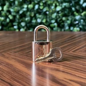 Louis Vuitton Lock and Key Set Padlock Radom Number